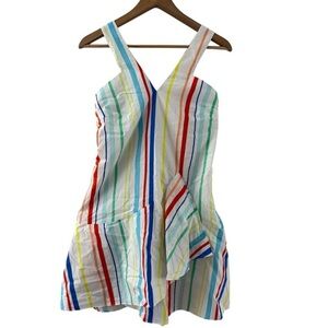 Crosby by Mollie Burch Rainbow Striped Mini Dress Size Small